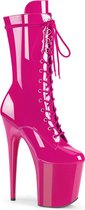 Pleaser Plateau Laarzen -41 shoes- FLAMINGO-1050 Paaldans schoenen Roze