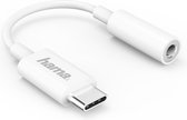 Hama USB-C-adapter Naar 3,5-mm-audio-aansluiting Wit