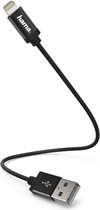 Hama Oplaad-/gegevenskabel Lightning 0,2 M Zwart