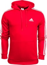 Adidas 3-Stripes Fleece Trui / Hoodie - Rood Heren - Maat XL