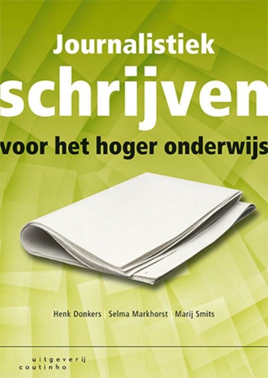 Journalistiek Schrijven Voor Het Hoger Onderwijs Ebook Henk Donkers Bol Com