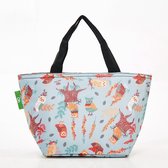 Eco Chic - Cool Lunch Bag _ small - C07BU - Blue - Owl