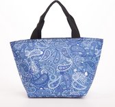 Eco Chic - Cool Lunch Bag _ small - C35BU - Blue - Paisley