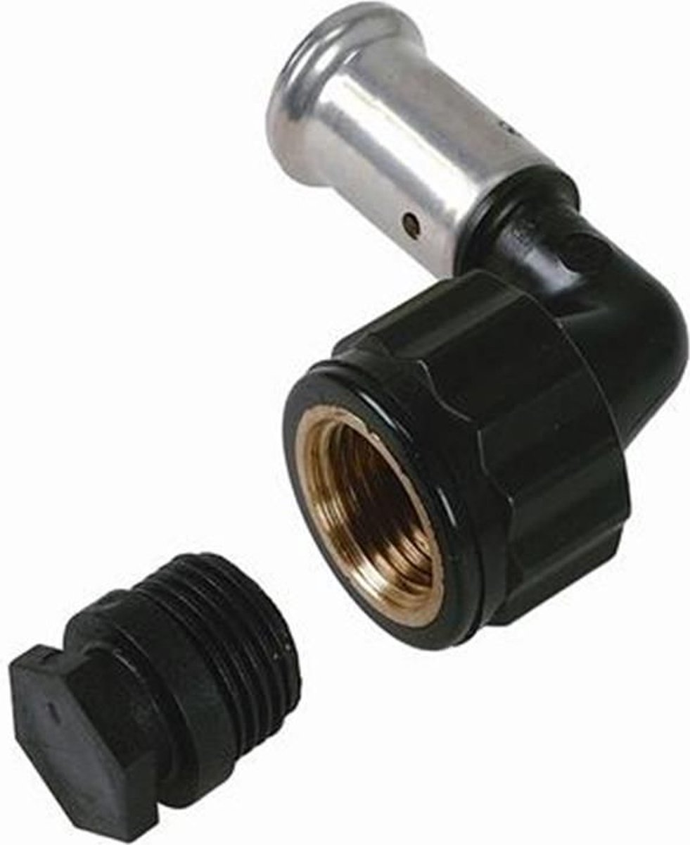 Henco 6PK knie - 3/4 binnendraad x 20 mm pers