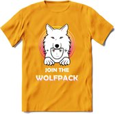 Saitama T-Shirt | Wolfpack Crypto ethereum Heren / Dames | bitcoin munt cadeau - Geel - M