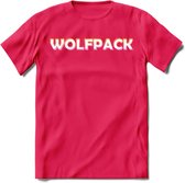 Saitama T-Shirt | Wolfpack Crypto ethereum Heren / Dames | bitcoin munt cadeau - Roze - XXL