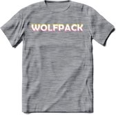 Saitama T-Shirt | Wolfpack Crypto ethereum Heren / Dames | bitcoin munt cadeau - Donker Grijs - Gemaleerd - L