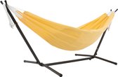 Vivere Double Polyester Hangmat met standaard (250 CM) - Yellow