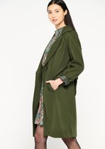 LOLALIZA Klassieke mantel - Khaki - Maat 40