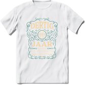 30 Jaar Legendarisch Gerijpt T-Shirt | Aqua - Ivoor | Grappig Verjaardag Cadeau | Dames - Heren | - Wit - L