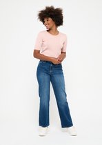 LOLALIZA Trui van lurex met korte mouwen - Nude - Maat L