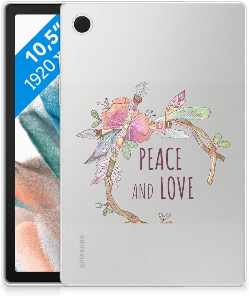 Back Cover voor Samsung Galaxy Tab A8 2021/2022 Tablet Back Cover Boho Text