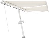 Everest Luifel handmatig uittrekbaar met LED 300x250 cm crèmekleurig