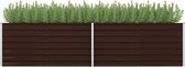 Everest Plantenbak verhoogd 320x80x77 cm gegalvaniseerd staal bruin