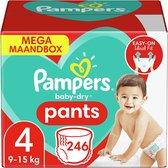 Pampers Baby Dry Pants Luierbroekjes - Maat 4 - Mega Maandbox - 246 luierbroekjes