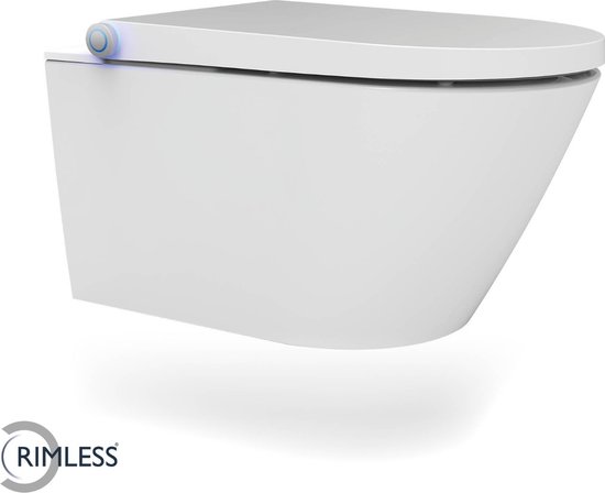 Wiesbaden Vesta Comfort Rimless Douche-Wc - Wit