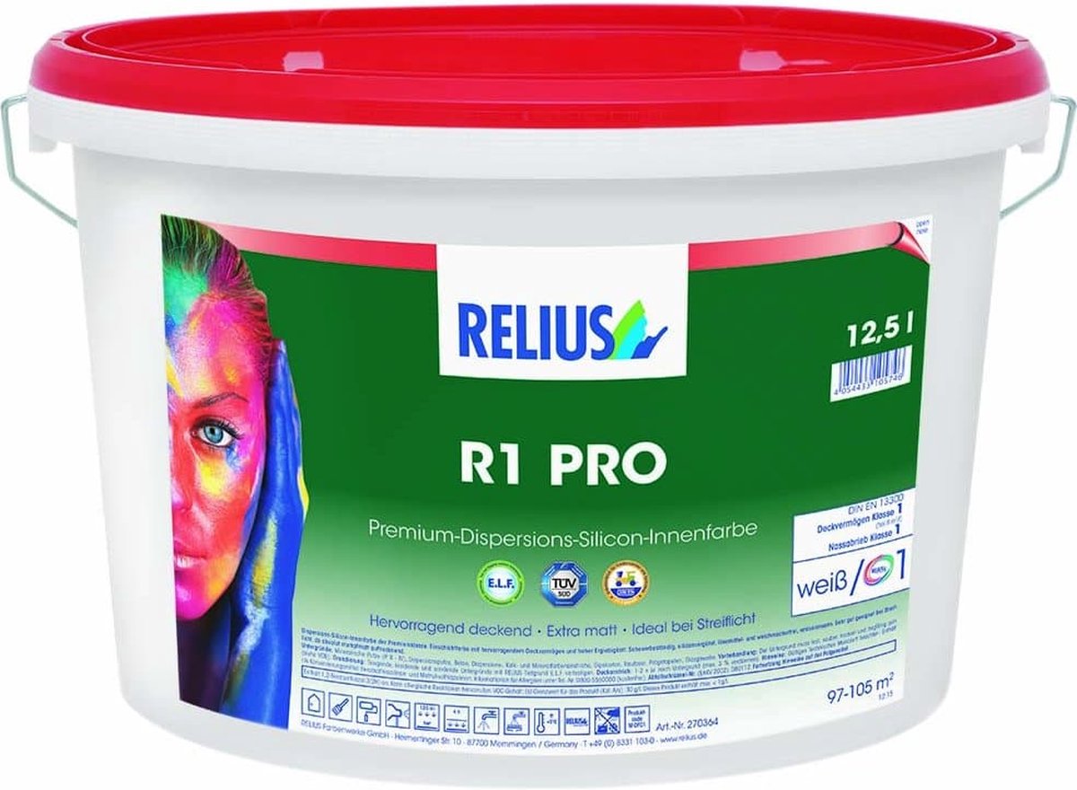 Relius R1 PRO 12,5L - RAL 9010