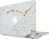 iMoshion Design Laptop Cover voor de MacBook Pro 14 inch (2021) - White Marble
