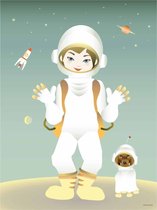 Vissevasse plakat The Astronaut 30x40 cm F.2021.004.M