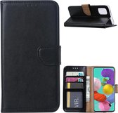 LuxeBass Hoesje geschikt voor Samsung Galaxy A71 - Bookcase Zwart - portemonnee hoesje - telefoonhoes - gsm hoes - telefoonhoesjes