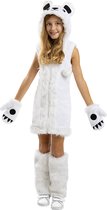 FUNIDELIA Ijsbeer kostuum voor meisjes - Maat: 122 - 134 cm - Wit