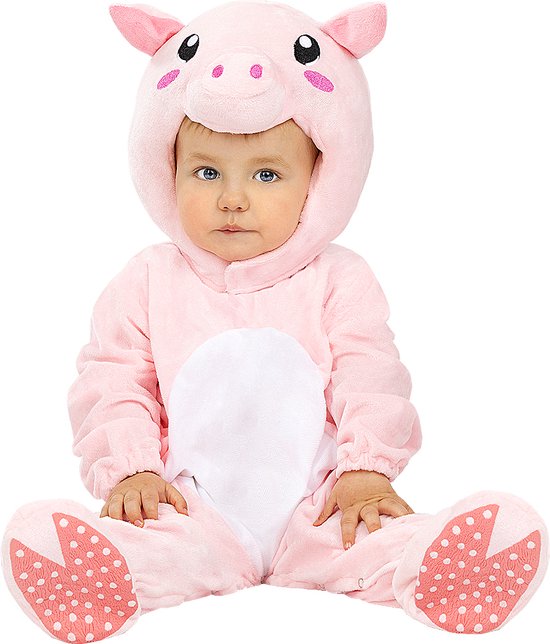 FUNIDELIA Varken kostuum voor baby - 6-12 mnd (69-80 cm) - Roze