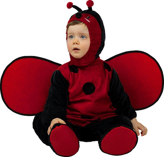 FUNIDELIA Lieveheersbeestje Kostuum voor Baby - 6-12 mnd (69-80 cm) - Rood