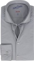 Pure - Functional Overhemd Grijs - Maat 43 - Slim-fit