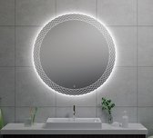 Klea Eco Condensvrije Rond Spiegel Met Indirecte LED Verlichting En Touch Schakelaar 100cm