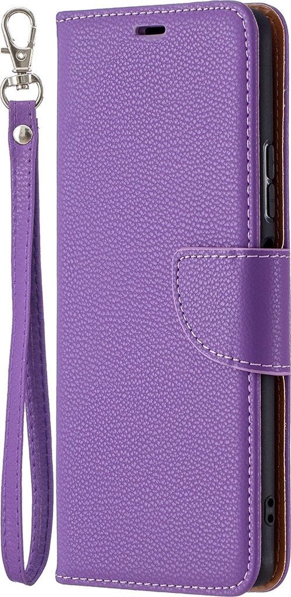 Mobigear Telefoonhoesje geschikt voor Xiaomi Redmi Note 10 Pro Hoesje | Mobigear Excellent Bookcase Portemonnee | Pasjeshouder voor 2 Pasjes | Telefoonhoesje voor Pinpas / OV Kaart / Rijbewijs - Paars