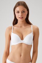 Viuma Vrouw Wit 610161 Beugelbeha Push Up Micro Bh Dagelijks Comfort Hoogwaardig Kwaliteit