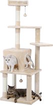 Katten Boom Huis - met Krabpaal en Speel balletje