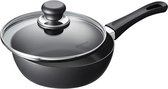 Scanpan Classic - 20cm Sauteerpan met deksel - Sauteuse met Antikleeflaag PFOA en PFOS-vrij - Zwart