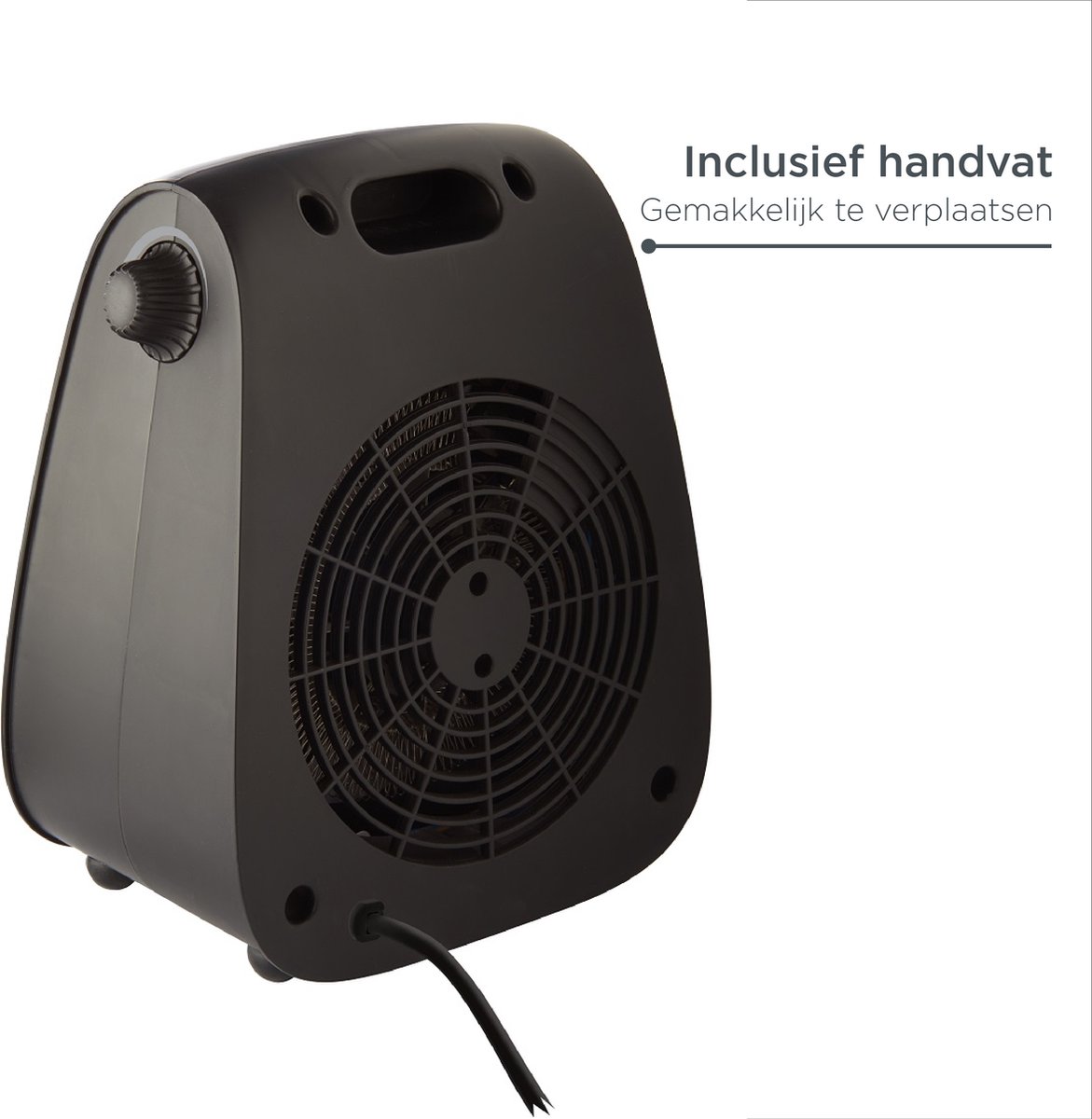 Concept VT7041 Ventilator – Met Warme Luchtstroom Functie – Ventileren en Verwarmen – Zwart — afbeelding 3