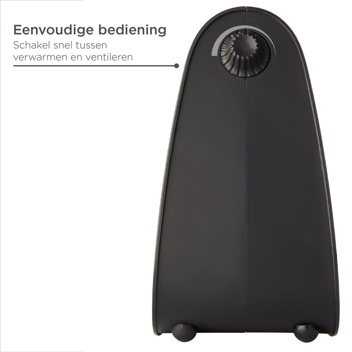 Concept VT7041 Ventilator – Met Warme Luchtstroom Functie – Ventileren en Verwarmen – Zwart — afbeelding 4