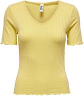 Jacqueline de Yong T-shirt Jdyfransiska S/s Top Jrs Noos 15238718 Straw Dames Maat - S