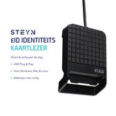 Steyn - eID Identiteitskaartlezer - Kaartlezer Identiteitskaart - ID kaartlezer - Kaartlezer - Plug & Play - (Windows / Mac / Linux) - eID - België