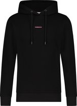 Purewhite -  Heren Regular Fit   Hoodie  - Zwart - Maat L