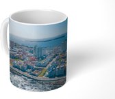 Mok - Luchtfoto van de stad Punta del Este, Uruguay - 350 ML - Beker - Uitdeelcadeautjes