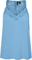 Vero Moda VMANA SL LACE TOP - Blue Bell Blue