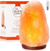 Verlichting | Zoutkristallamp | Handgemaakt | Himalayazout | Dimschakelaar | Zoutlamp | Natuurproduct | 2 x 15 watt Gloeilampen | 5-7 Kg | Roze