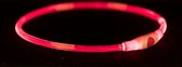 Halsband lichtgevend USB rood (40X0,8 CM)- Trixie