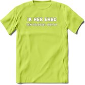 Ik heb ehbo Bier T-Shirt | Unisex Kleding | Dames - Heren Feest shirt | Drank | Grappig Verjaardag Cadeau tekst | - Groen - XXL