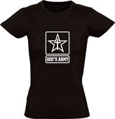 God's Army | Dames T-shirt | Zwart | Gods Leger | De Almachtige | Christendom