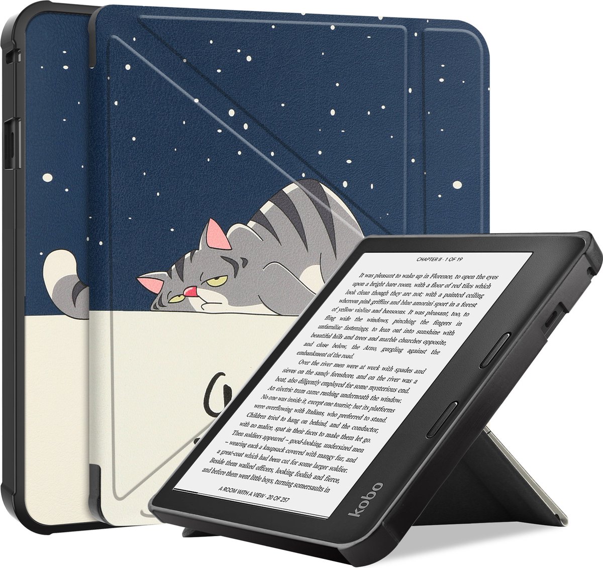 Kobo Libra H2O Origami Case, de Dunste En Lichtste... - Vicedeal