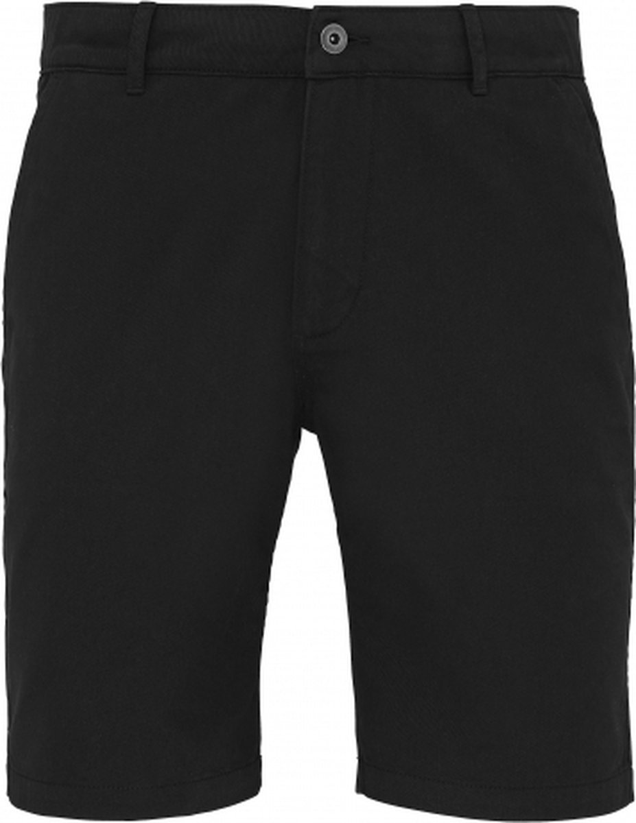 Zwarte katoenen korte broek voor heren 40 (2XL)