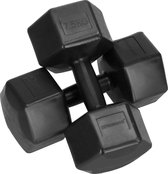 Bol.com Springos Dumbbell | Gewichten | Gewichten set | 75 kg | Zwart aanbieding