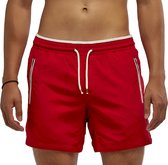 Coral Beachwear The Lifeguard - zwembroek - ritszakken - mannen - rood - 100% Taslan – sneldrogend
