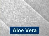 Aloe Vera - Tweepersoons Matras 3D -POCKET Koudschuim/Traagschuim 7 ZONE 21 CM - Met handgrepen en Biez - Gemiddeld ligcomfort - 160x210/21