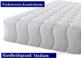 Aloe Vera - Tweepersoons matras - Pocketvering met HR 45 koudschuim- 21 cm - Gemiddeld ligcomfort - 140x200/21